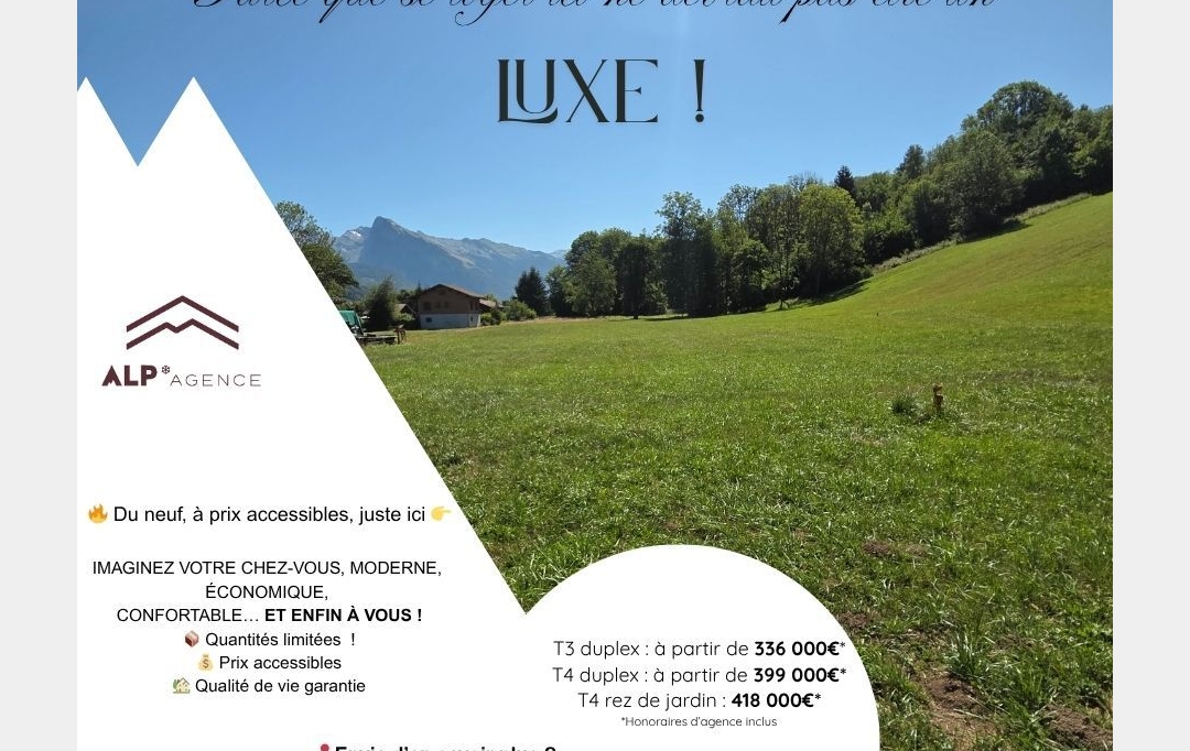 ALP'AGENCE : Appartement | LA RIVIERE-ENVERSE (74440) | 73 m2 | 336 000 € 